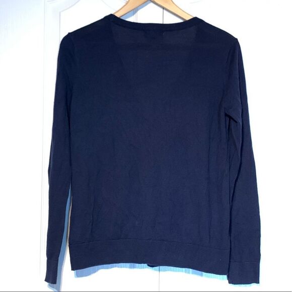 Forever 21 Cobalt Blue V Neck Button Down Long Sleeve Cardigan Size Medium - Picture 6 of 8